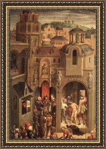 Scenes From The Passion of Christ [detail 4] Framed Paintings - Scenes from the Passion of Christ [detail 4] by Hans Memling